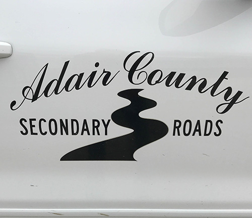 The logo for Adair County Secondary Roads 